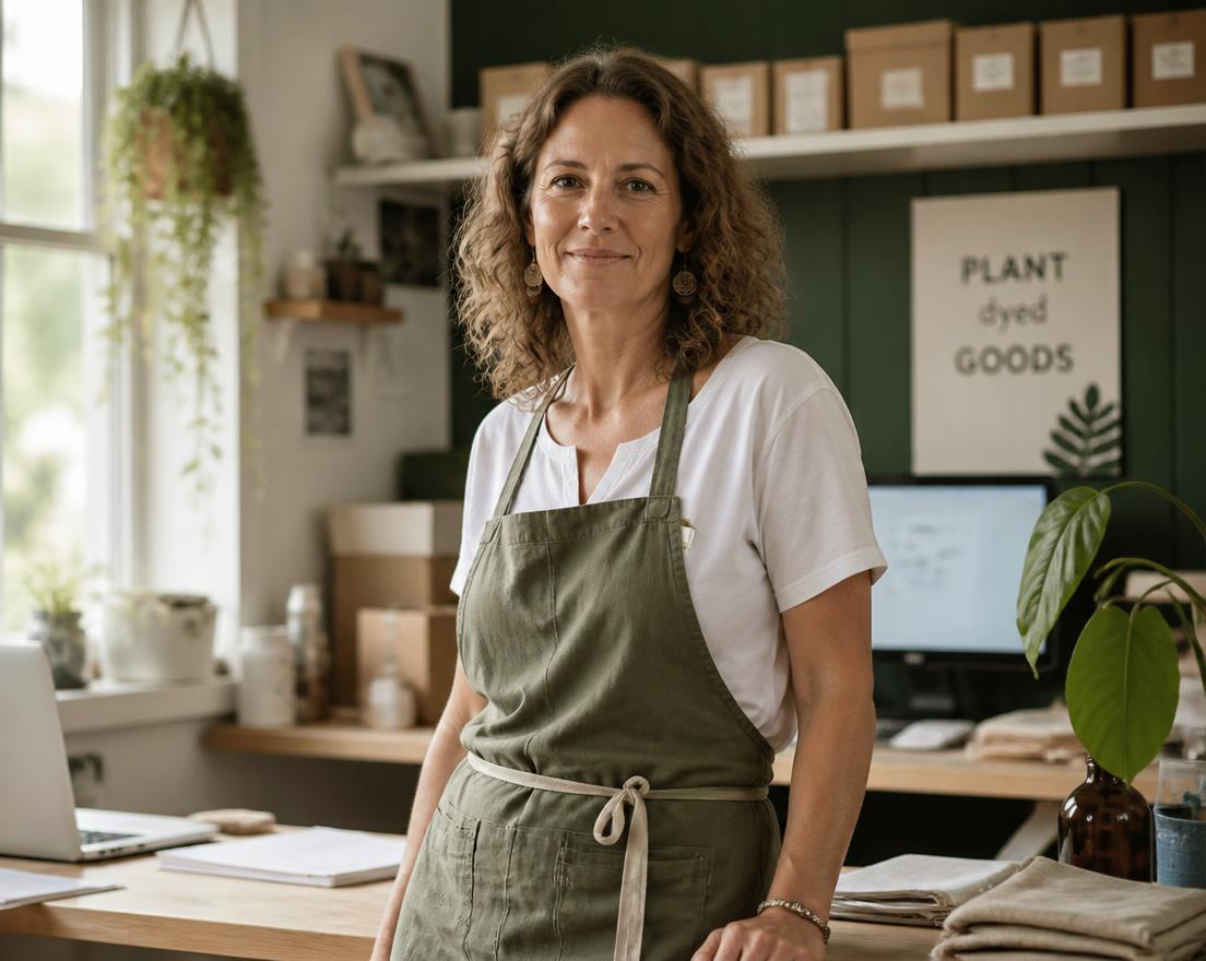 Australian small business owner in her workshop